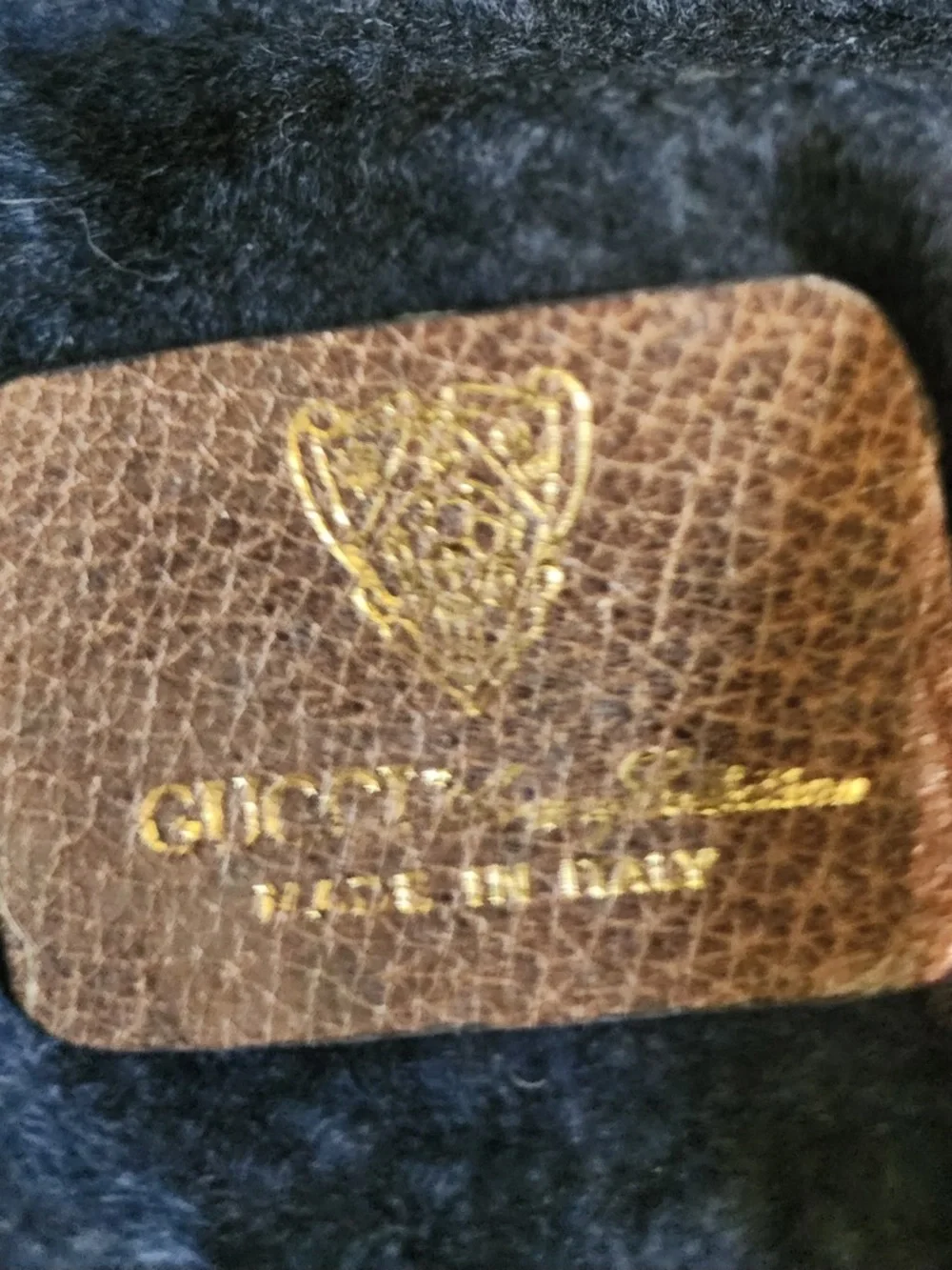 Gucci Vintage Rare Wool Messenger Bag with Tan Leather Trim - Picture 8 of 10